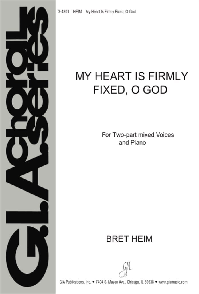 My Heart Is Firmly Fixed, O God-Instrumental Part